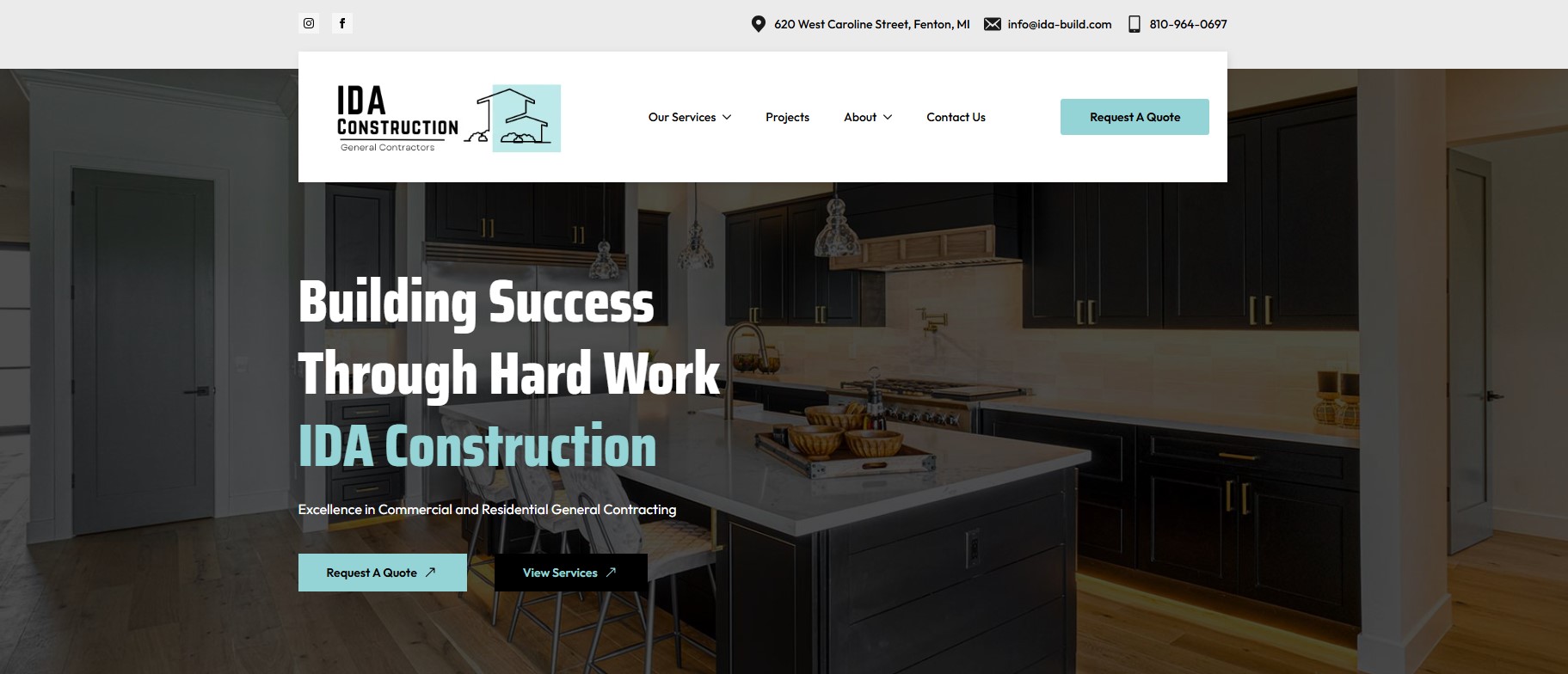 IDA Construction Website